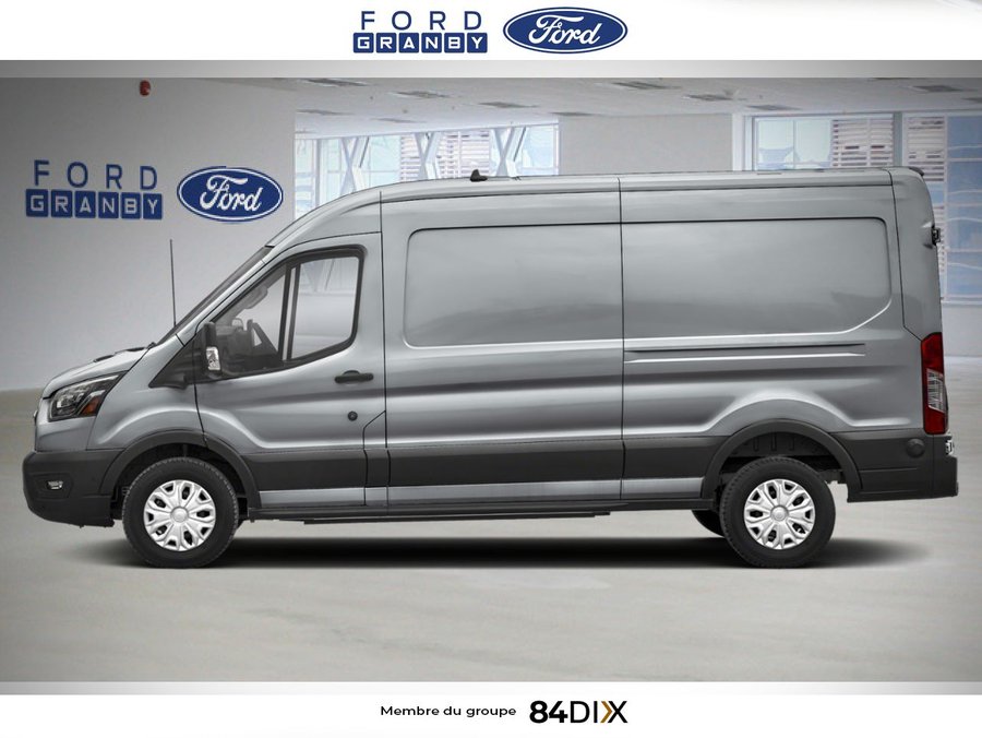 Ford E-Transit fourgonnette utilitaire T-350 toit surélevé PA 148 po PNBV de 9 500 lb 2025 Argent lingot métallisé
