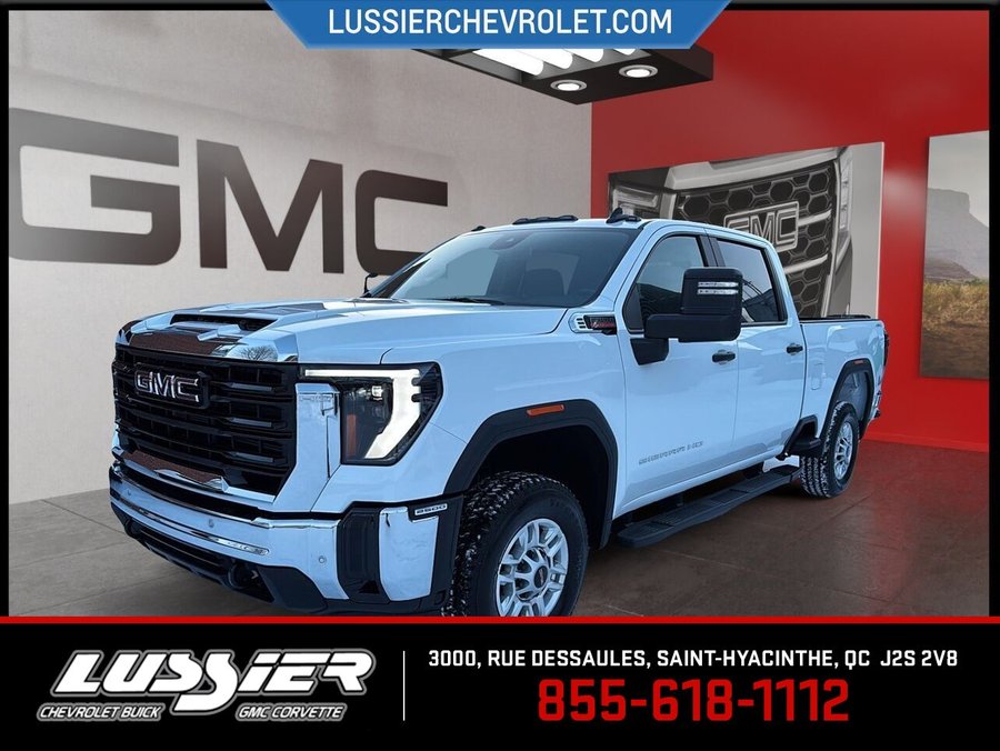 GMC Sierra 2500HD Pro cabine multiplace 4RM 159 po 2026 BLANC SOMMET