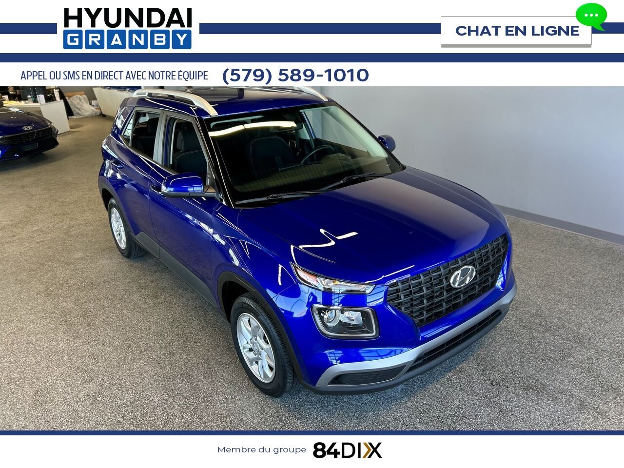 Hyundai Venue 2024 Bleu Granby - photo #1