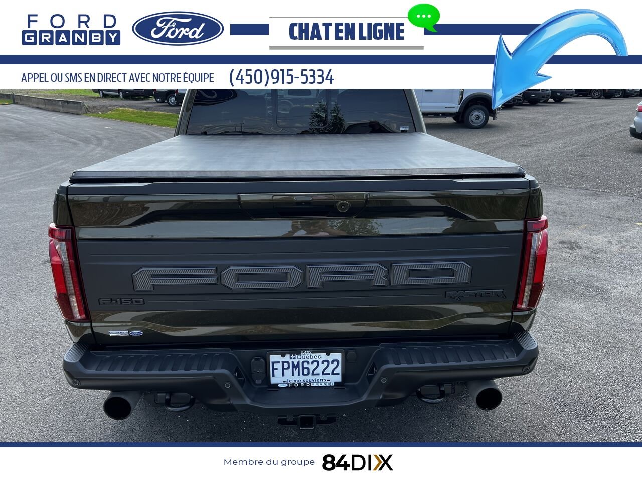 Ford F-150 RAPTOR 37 802A 2025 Vert Granby - photo #3