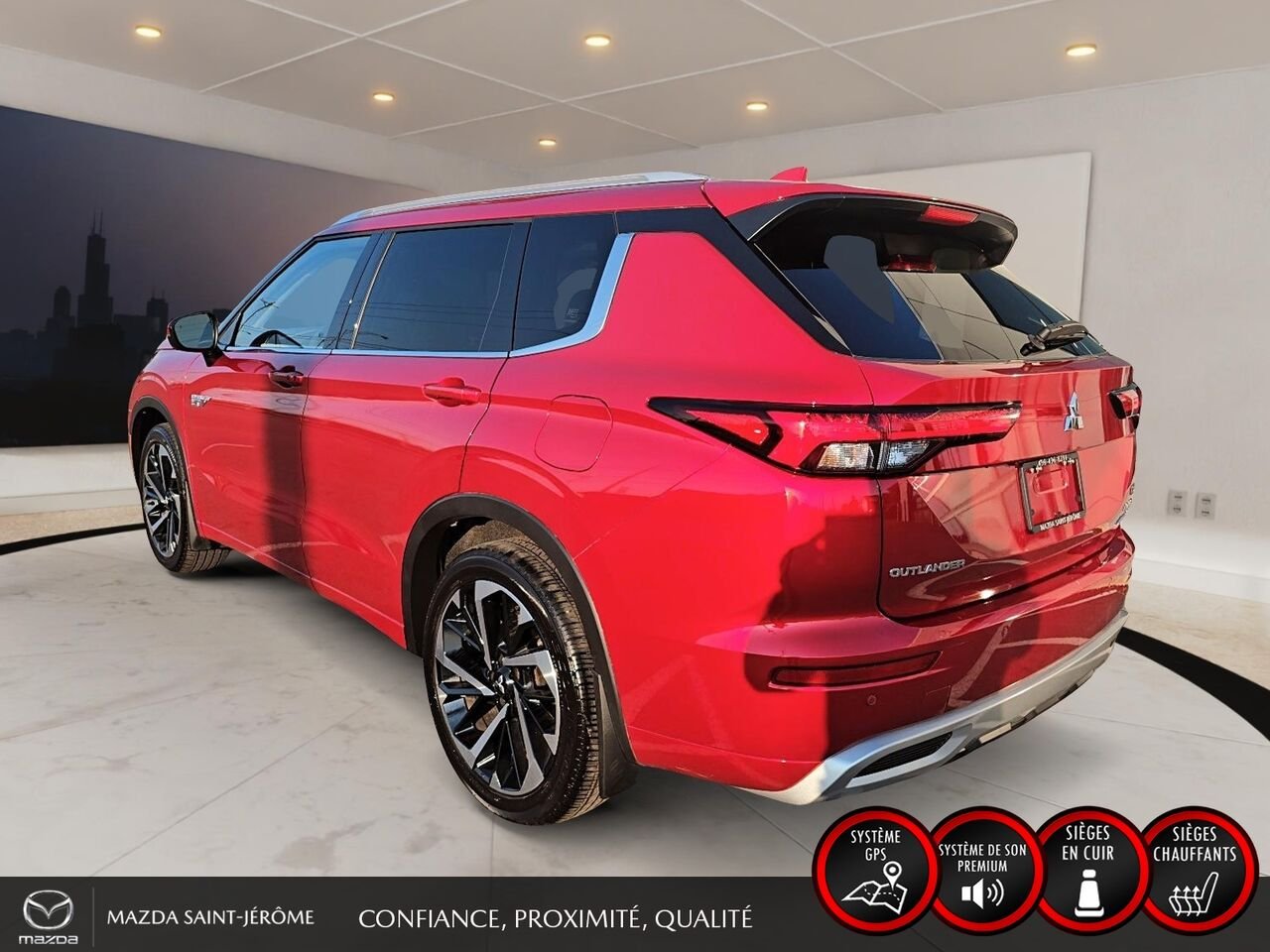2024 Mitsubishi Outlander GT Premium | TOIT PANO | CUIR | AWD | Red Saint-Jérôme - photo #9