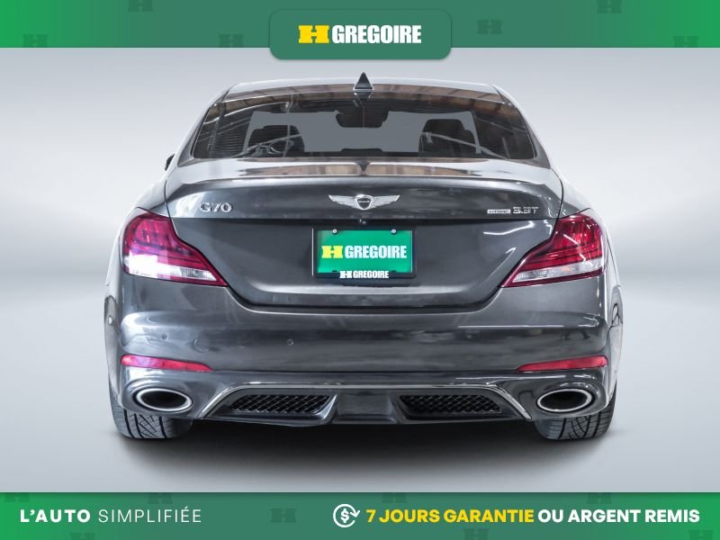 Genesis G70 821468 | 3.3T Sport AWD AUTO AC CUIR TOIT NAV MAGS CAM RECU 2021 Gris Laval - photo #7
