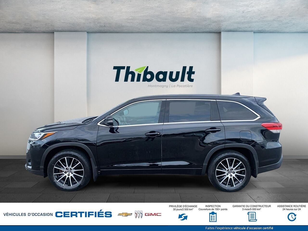 TOYOTA HIGHLANDER SE/XLE Traction intégrale 4 portes XLE 2017 Noir Montmagny - photo #4