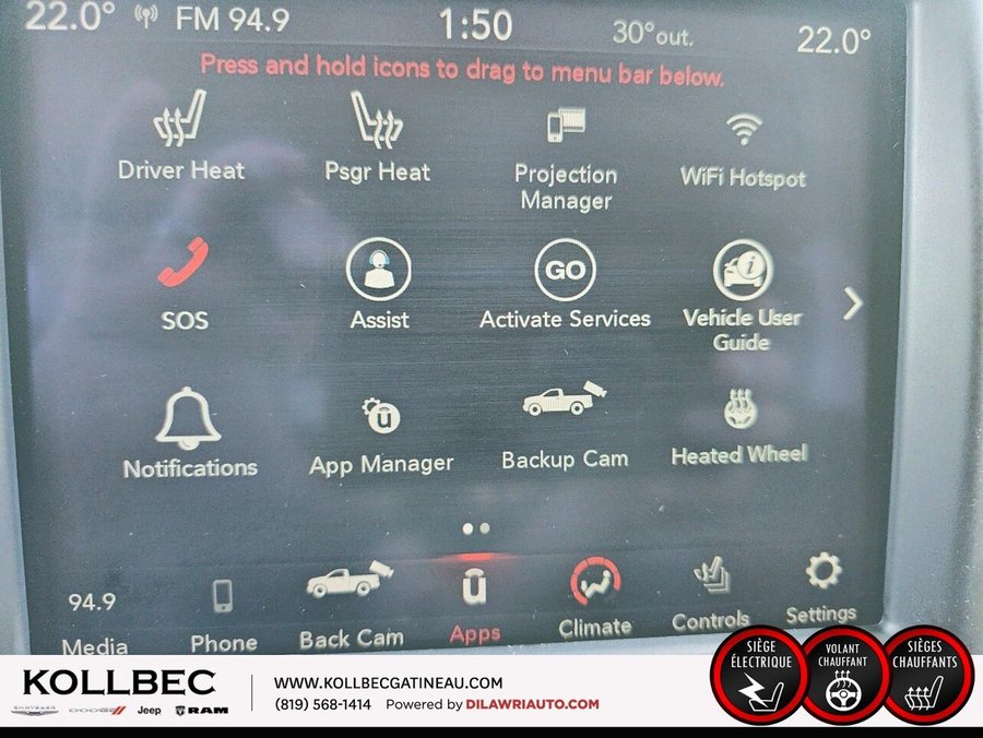 RAM 1500 CLASSIC *** UN PROPRIO + CLEAN CARFAX *** 2019 Bleu