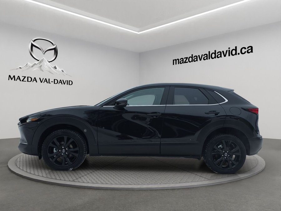 2025 Mazda CX-30 GT turbo, awd, toit ouvrant, Écran 360 degré, Navigation, chargeur sans fil pour cellulaire Jet Black Mica