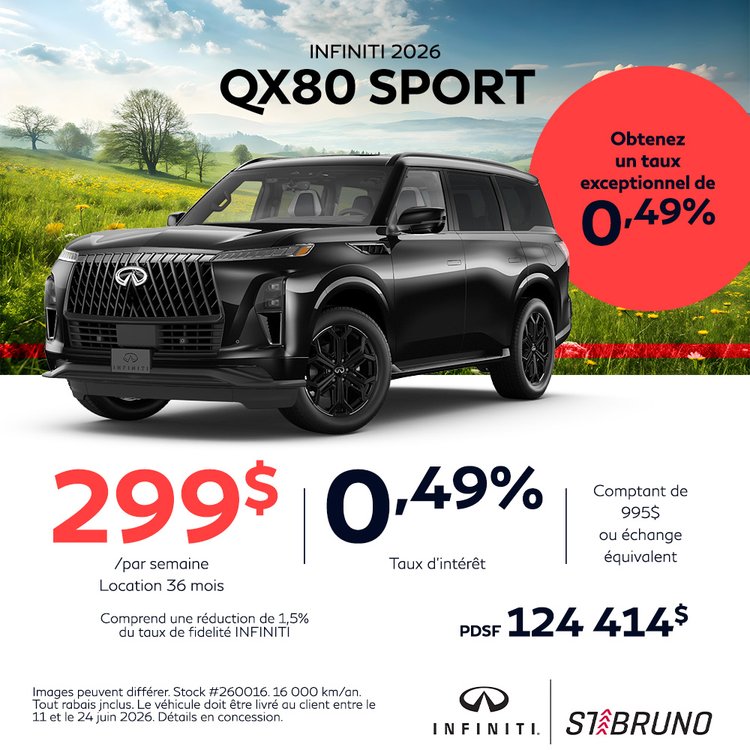 St bruno infiniti promo juin QX80 SPORT 2026 FR v2