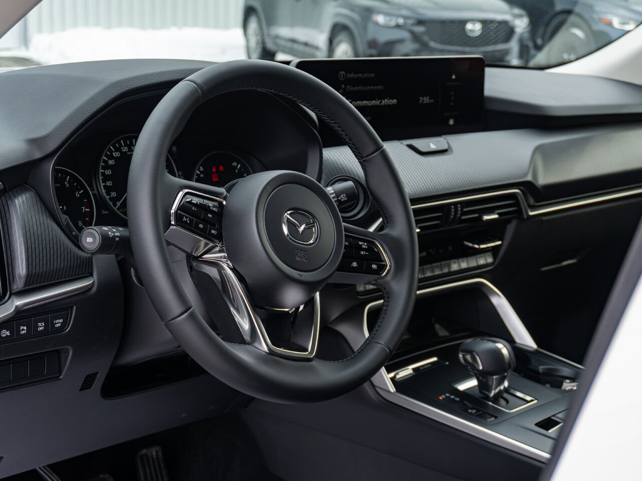 MAZDA CX-90 hybride rechargeable 2641 | GS-L TI 2026 Blanc rhodium métallisé Val-d'Or - photo #6
