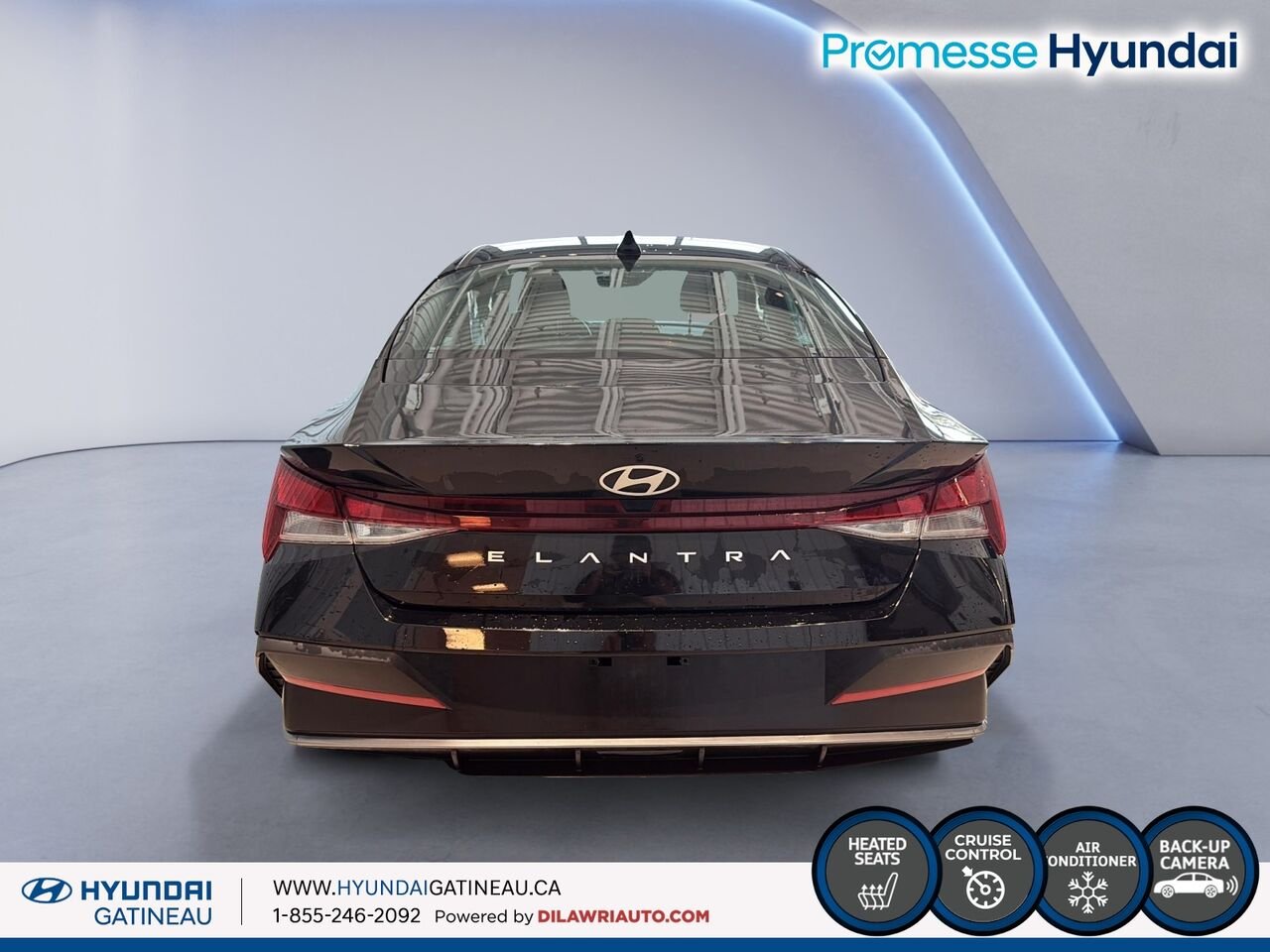 Hyundai Elantra Essential IVT *** sieges chauffant, air climatise , certifier *** 2025 Noir Ottawa & Gatineau - photo #2