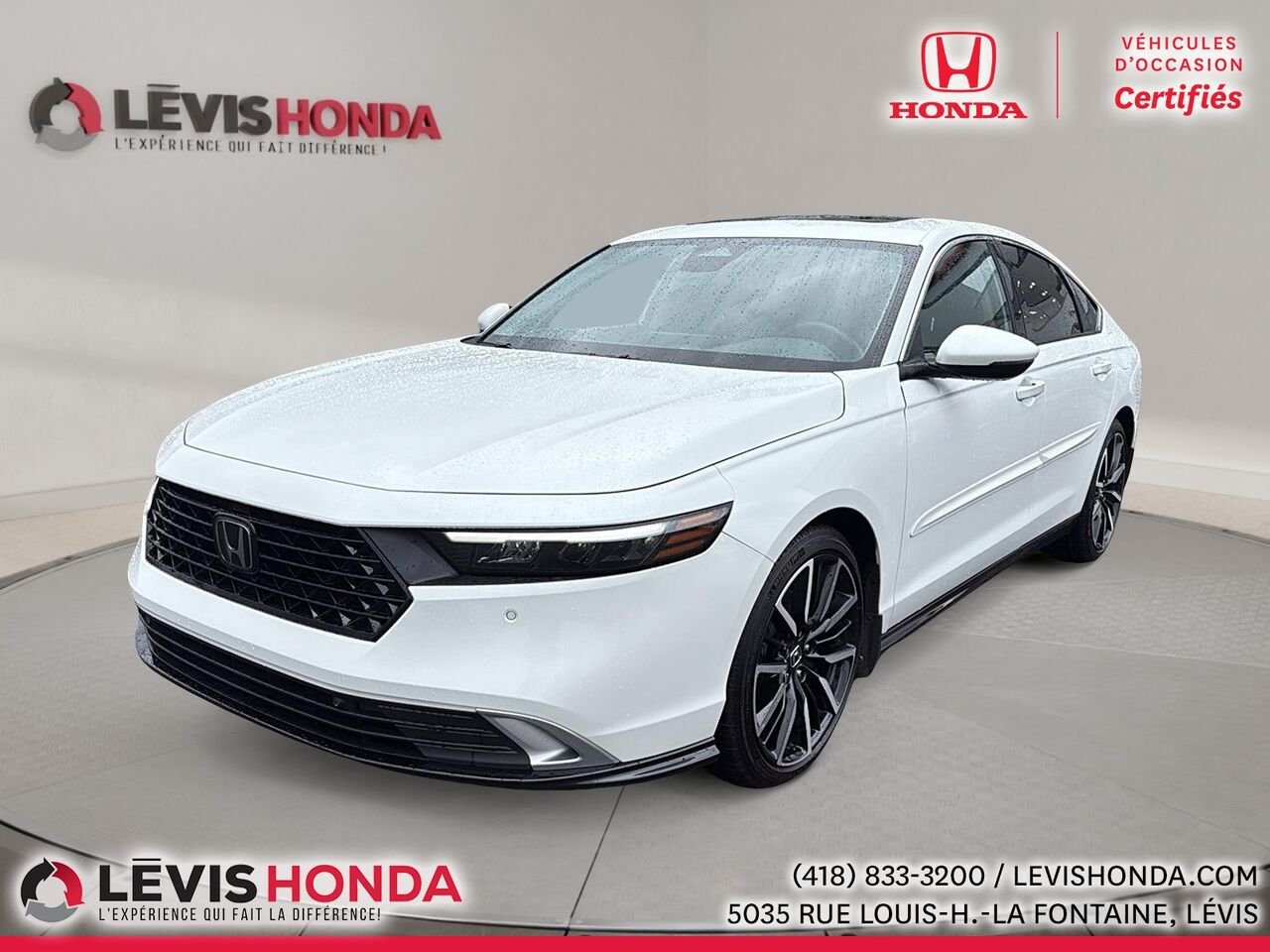 Honda Accord Hybride Touring Touring CVT 2023 Blanc Lévis - photo #0
