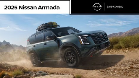 Discover the new 2025 Nissan Armada at Baie-Comeau