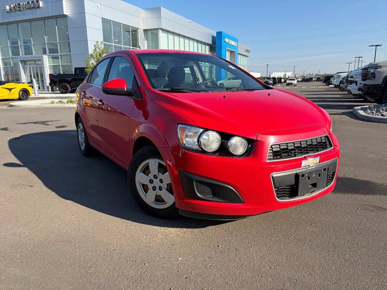 2014 Chevrolet Sonic 4dr Sdn LT Auto Red Sherwood Park - photo #1