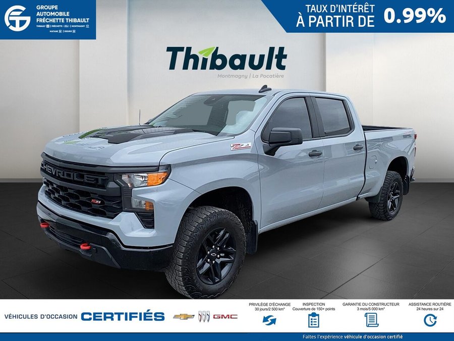 CHEVROLET SILVERADO Custom Trail Boss cabine multiplace 4RM 157 po 2024 Gris