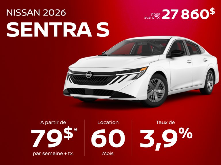 Nissan chomedey Accueil mai Sentra S