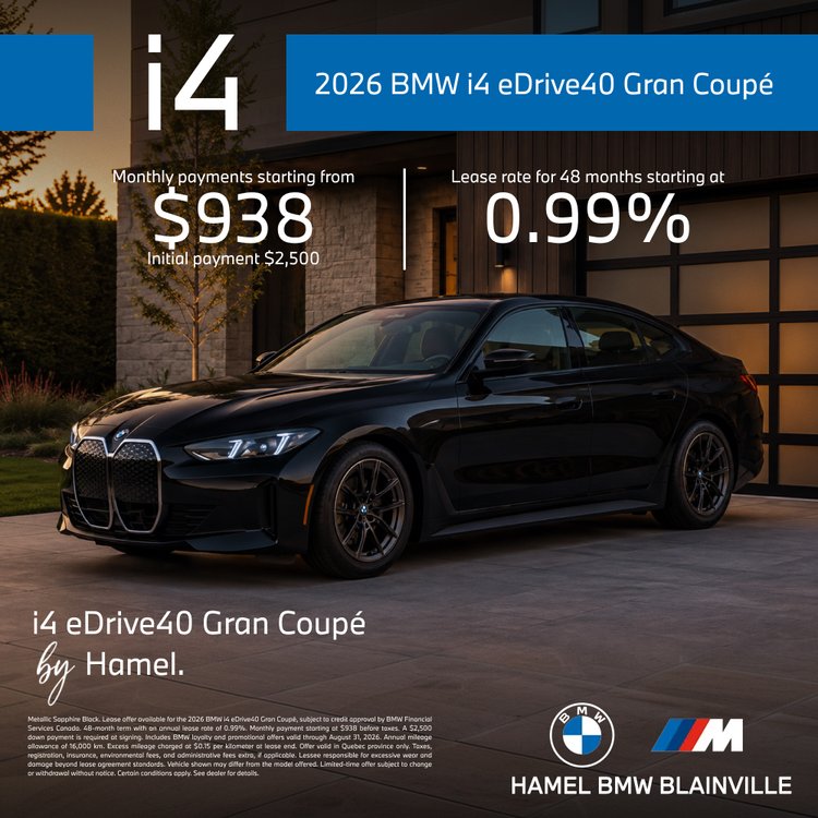 HAMEL BMW promo aout i4 EN
