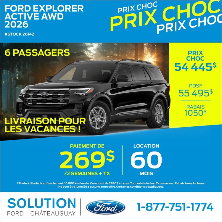 Solution Ford promo juillet EXPLORER 2026 FR 1
