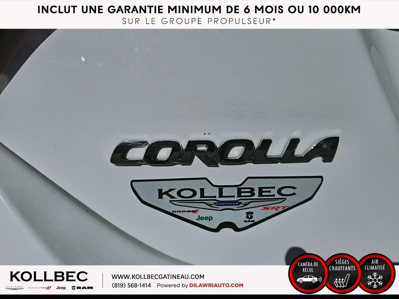 TOYOTA COROLLA SE 2018 Blanc Ottawa & Gatineau - photo #17