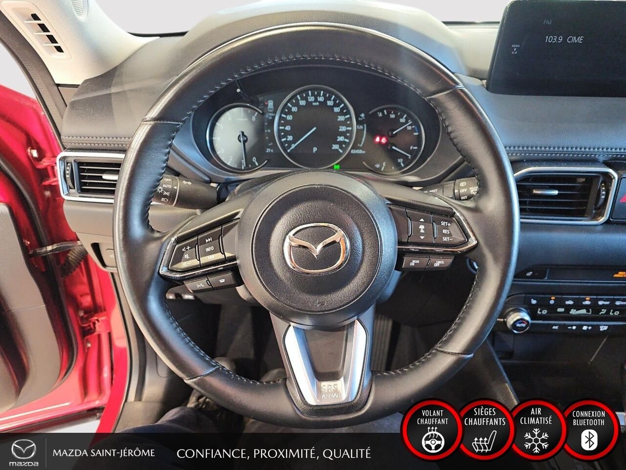 2024 Mazda CX-5 GS TI sans désactivation de cylindres Red Saint-Jérôme - photo #13
