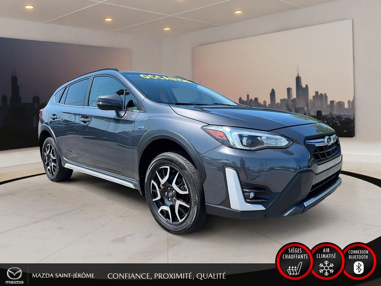 Subaru Crosstrek hybride rechargeable 2023 Gris Saint-Jérôme - photo #3