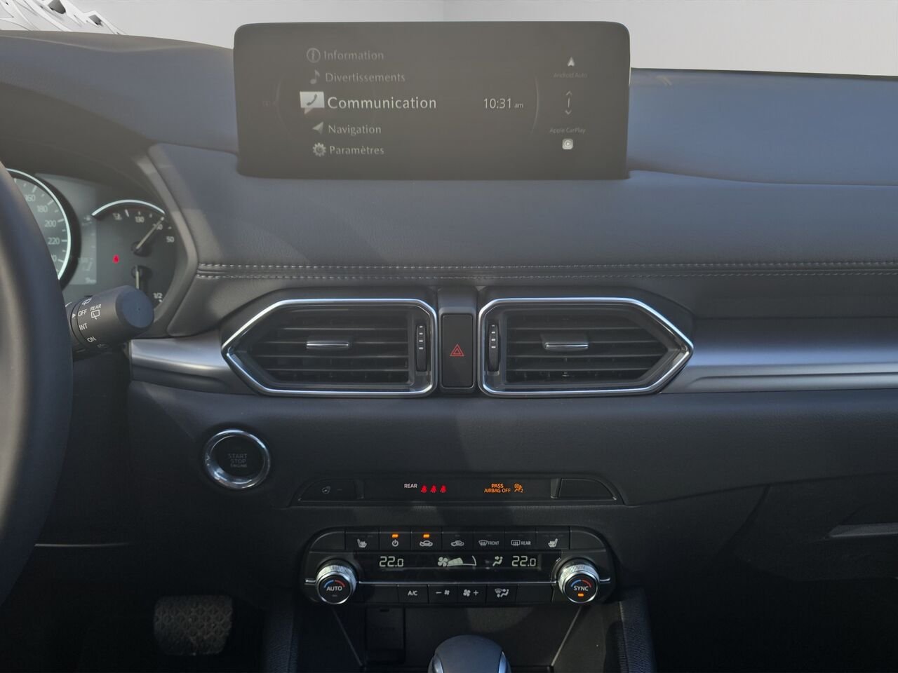 2025 Mazda CX-5 Gs, awd, Toit ouvrant, volant et rétroviseurs chauffants, hayon électrique Soul Red Crystal Metallic Val-David - photo #10