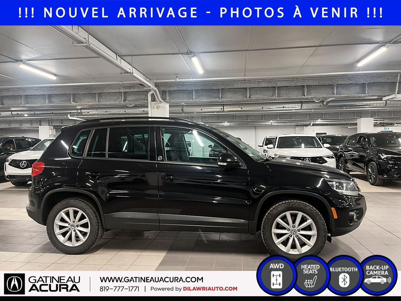 2017 Volkswagen Tiguan Édition Wolfsburg 4MOTION Black Gatineau - photo #3