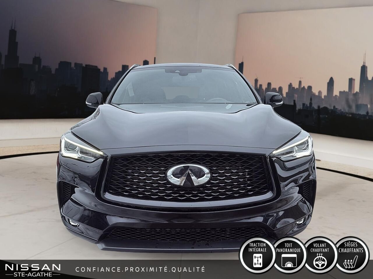 2022 INFINITI QX50 Black Sainte-Agathe-des-Monts - photo #1