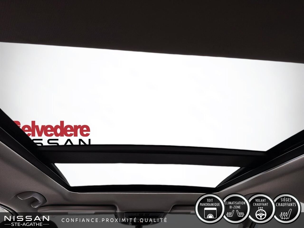 2025 Nissan Rogue SV TI avec ensemble toit ouvrant White Saint-Jérôme - photo #12