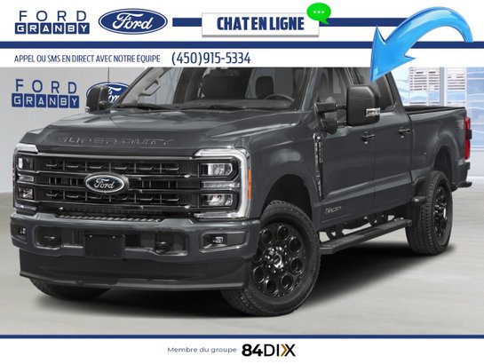Ford Super Duty F-250 SRW XLT cabine 6 places 4RM caisse de 8 pi 2026 Gris carbonisé métallisé