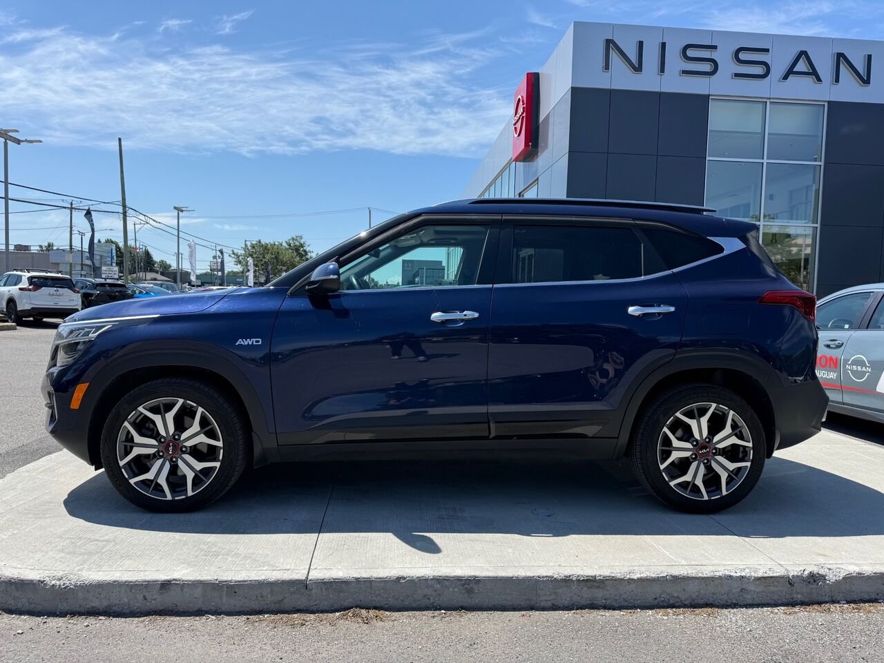 Kia Seltos SX Turbo TI avec intérieur noir 2023 Bleu Châteauguay - photo #1
