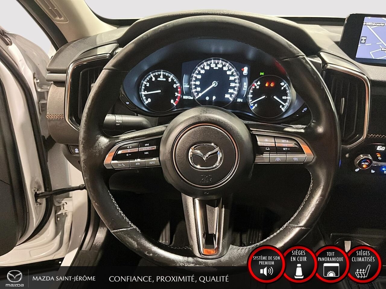 Mazda CX-50 GT avec moteur turbo | TOIT PANO | TOWING PACK | CUIR | AWD | 2023 Blanc Saint-Jérôme - photo #12