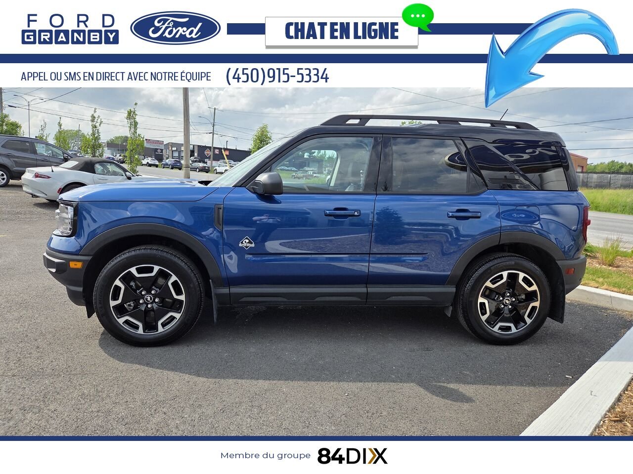Ford Bronco Sport 2024 Bleu Granby - photo #3