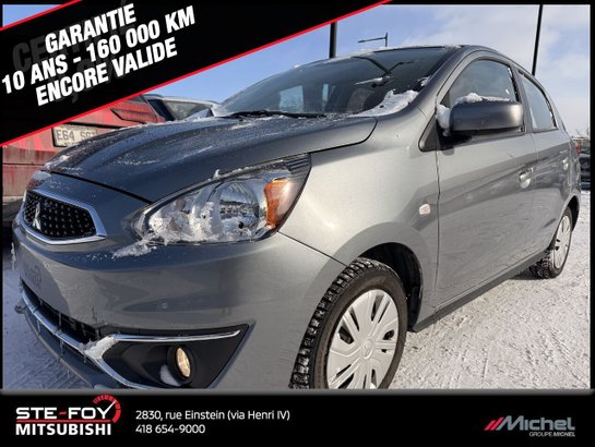 Mitsubishi Mirage ES, CAMÉRA DE RECUL, GARANTIE 2030, CLIMATISATION 2020 Gris