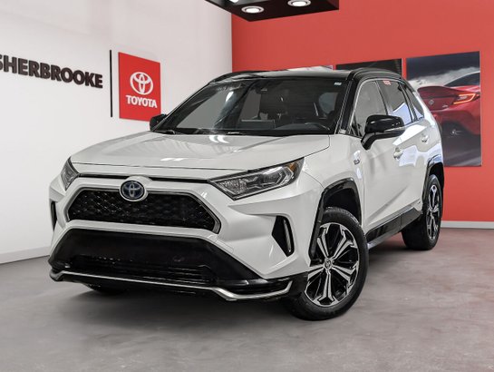 2021 Toyota RAV4 Prime 2021 Blizzard Pearl with Black Roof
