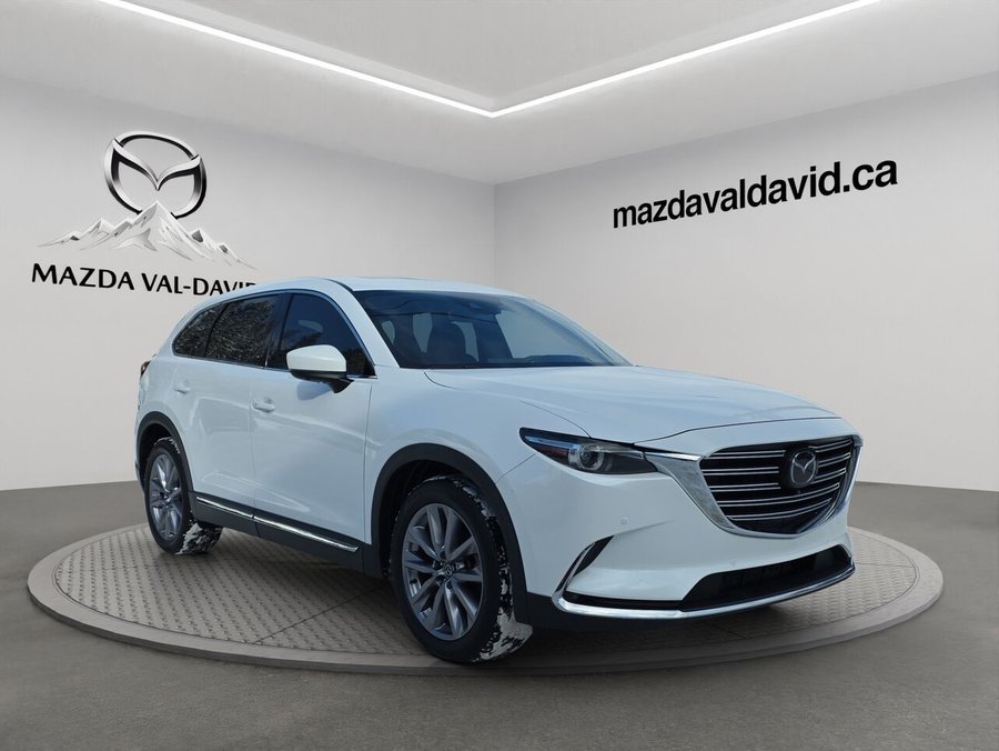 Mazda CX-9 GT AWD, 7 passagers, jamais accidenté, Navigation, Toit ouvrant, Sièges à fonctions mémoire, 2023 Blanc