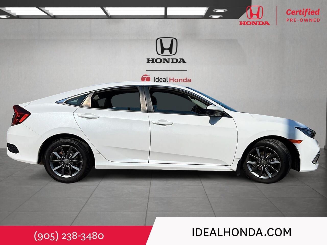 2021 Honda Civic Sedan EX CVT White Mississauga - photo #2