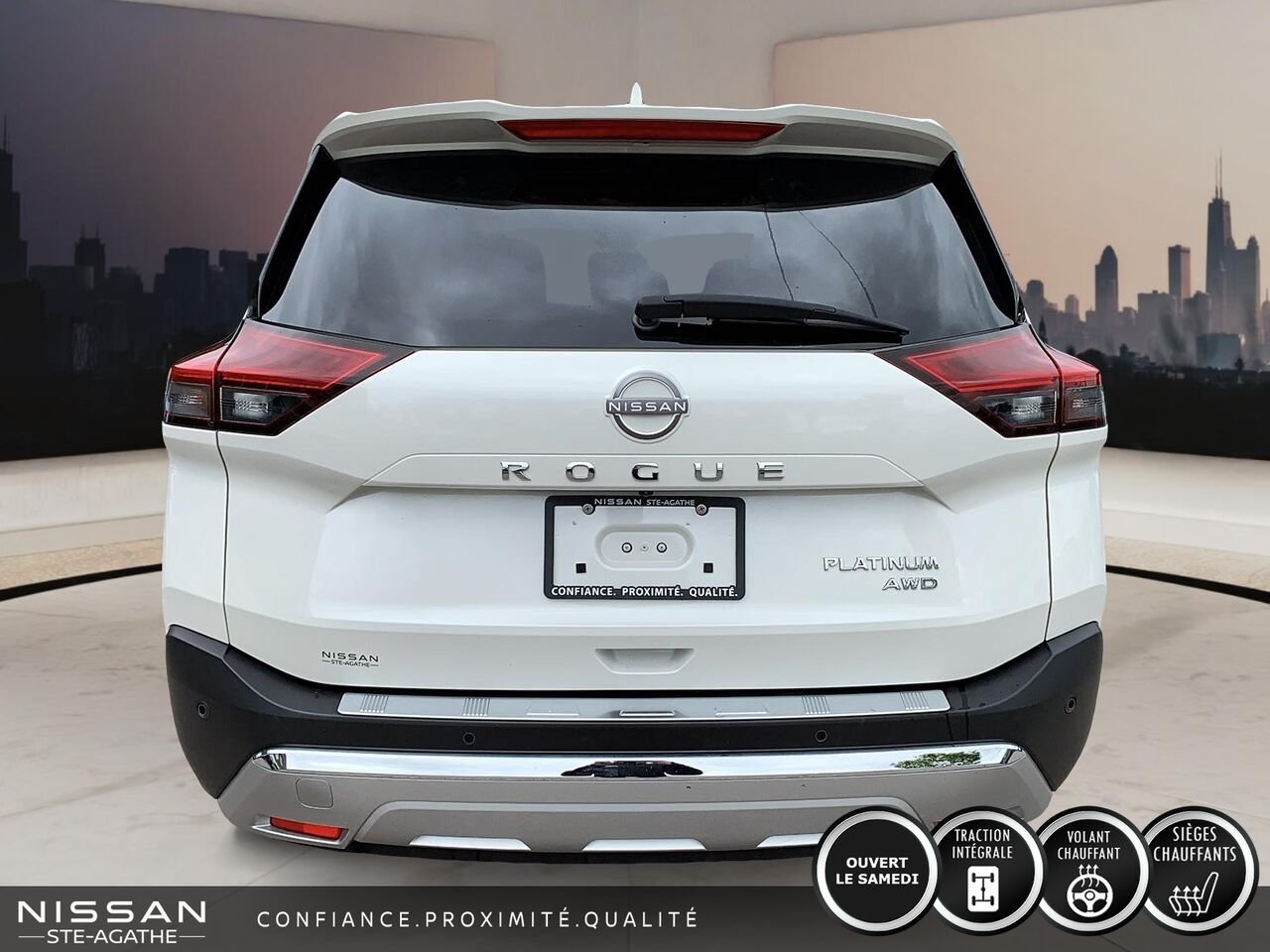 Nissan Rogue 2023 Blanc Saint-Jérôme - photo #3