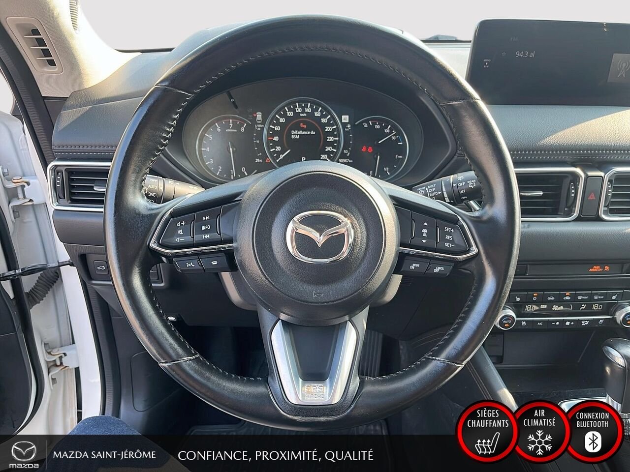 Mazda CX-5 GT | TOIT OUVRANT | CUIR | NAVIGATION | AWD | 2021 Blanc Saint-Jérôme - photo #13