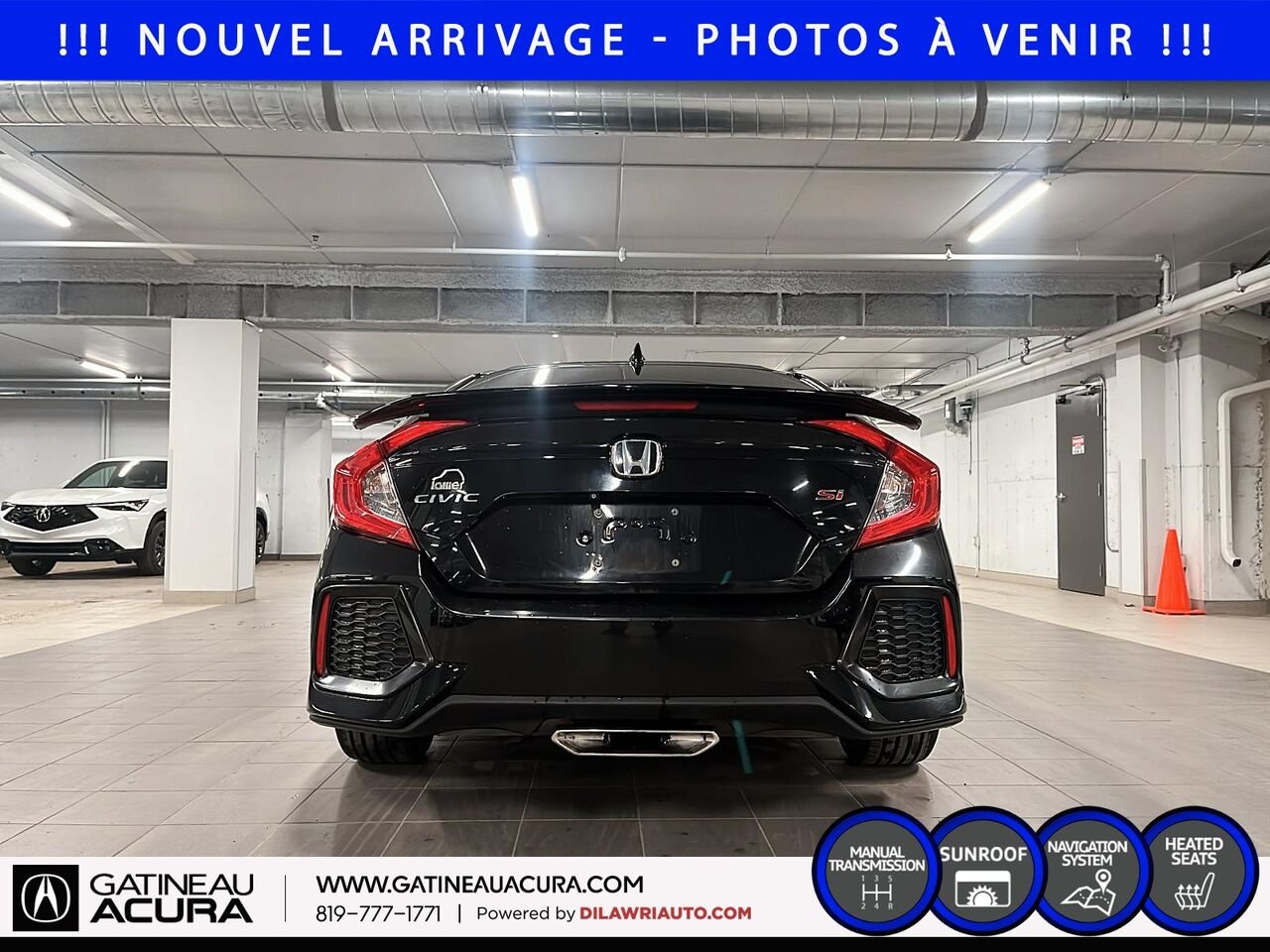 Honda Civic SI 2019 Noir Gatineau - photo #5
