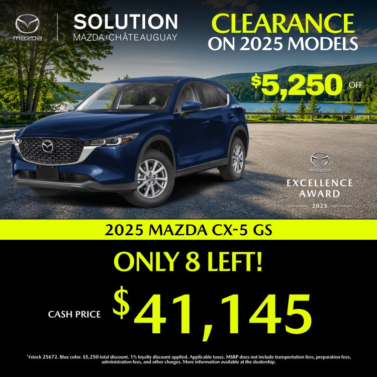 Solution mazda promo JUIN CX 5 GS 2025 EN