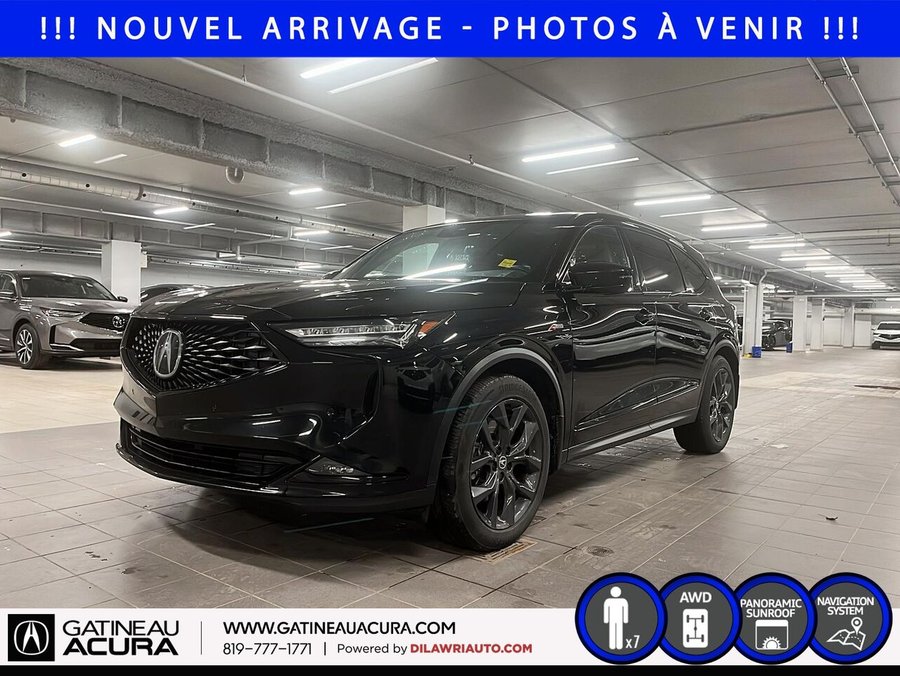 Acura MDX *** UN PROPRIO + CLEAN CARFAX *** 2024 Noir