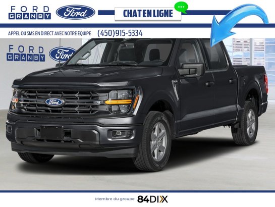 Ford F-150 XLT cabine SuperCrew 4RM caisse de 5,5 pi 2026 Noir agate métallisé
