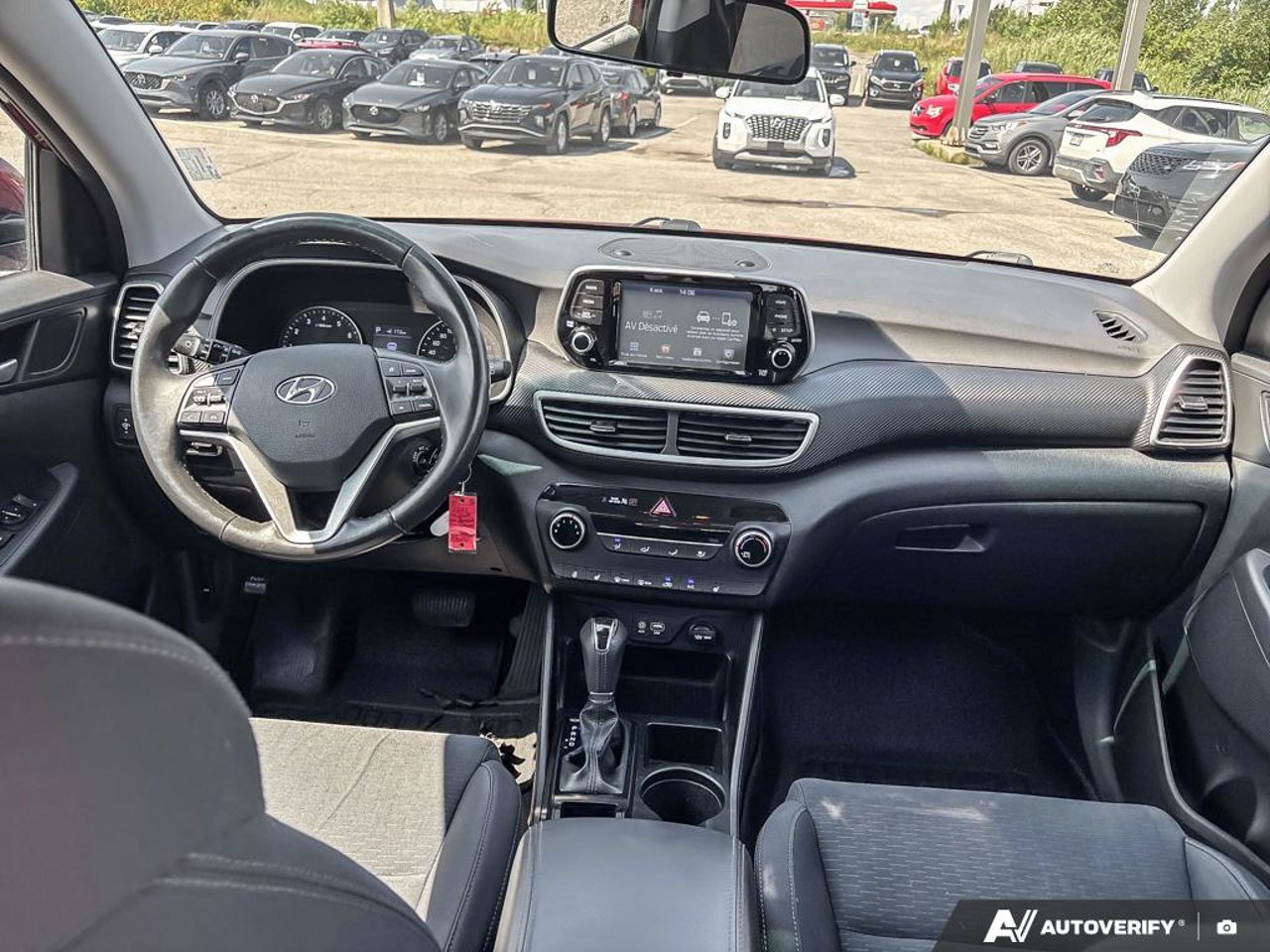 2019 Hyundai Tucson KM8J3CA48KU973097 Red Mirabel - photo #26