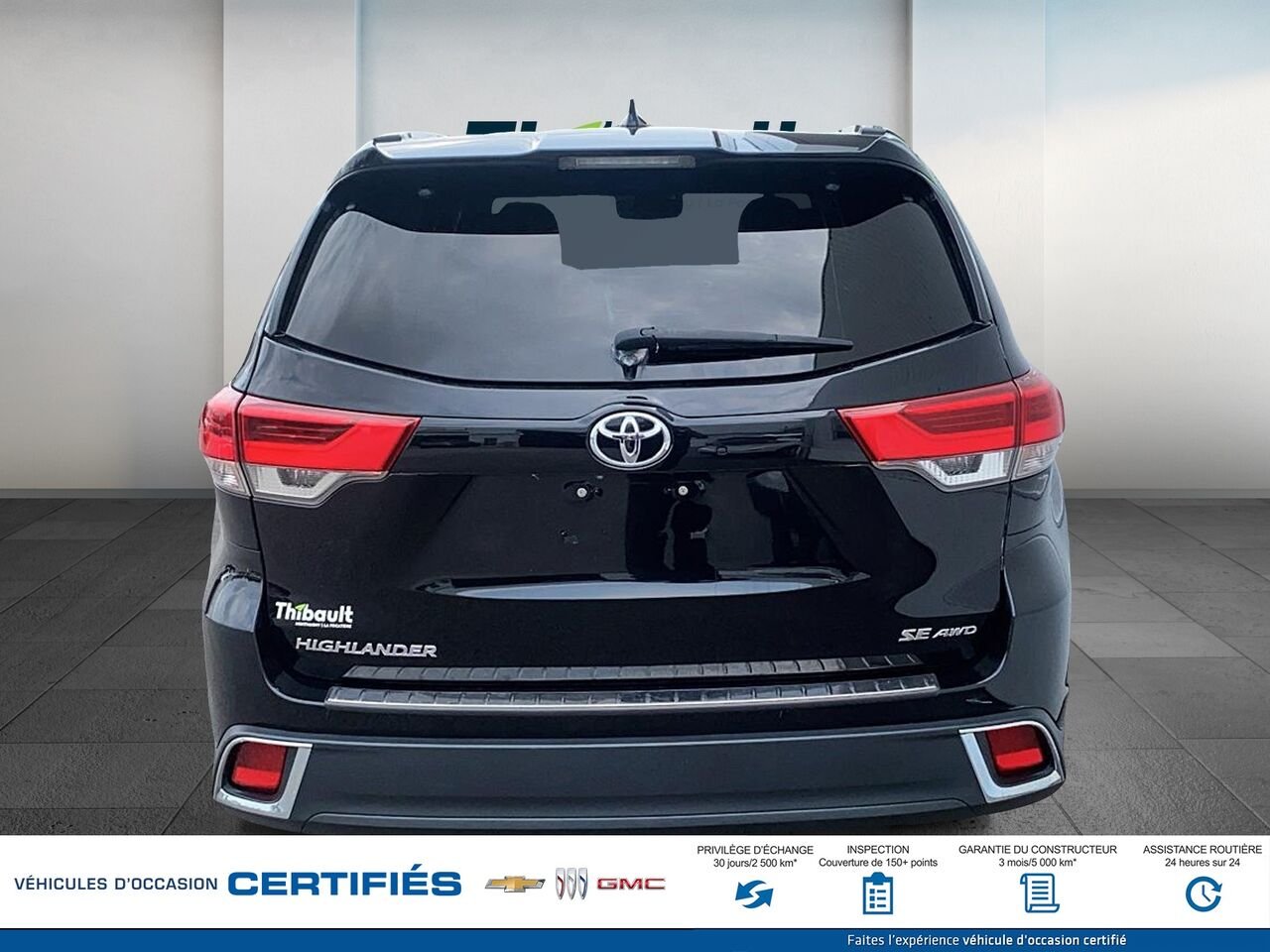 TOYOTA HIGHLANDER SE/XLE Traction intégrale 4 portes XLE 2017 Noir Montmagny - photo #2
