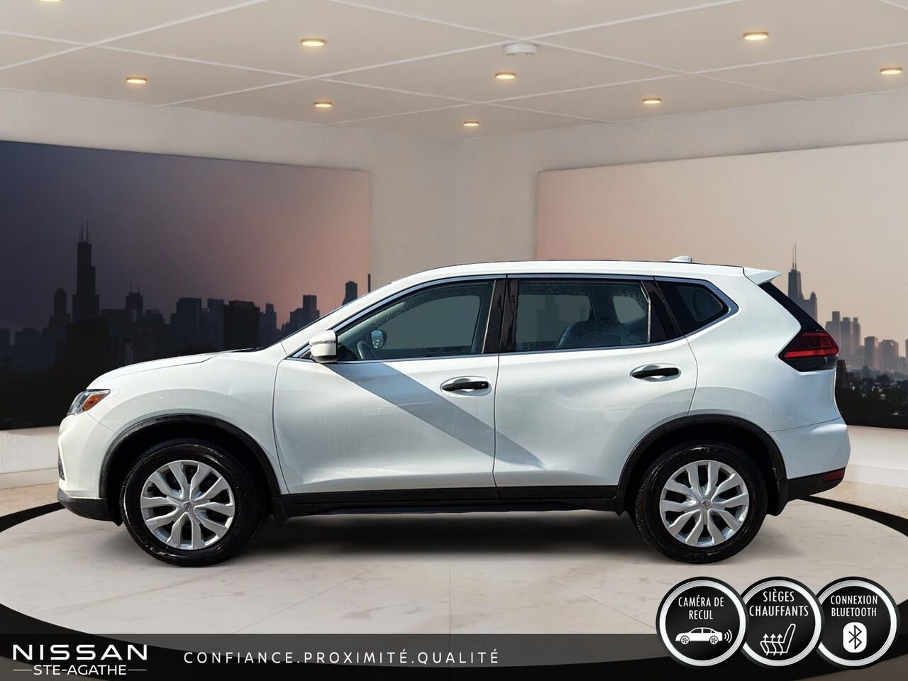 2017 Nissan Rogue White Sainte-Agathe-des-Monts - photo #3