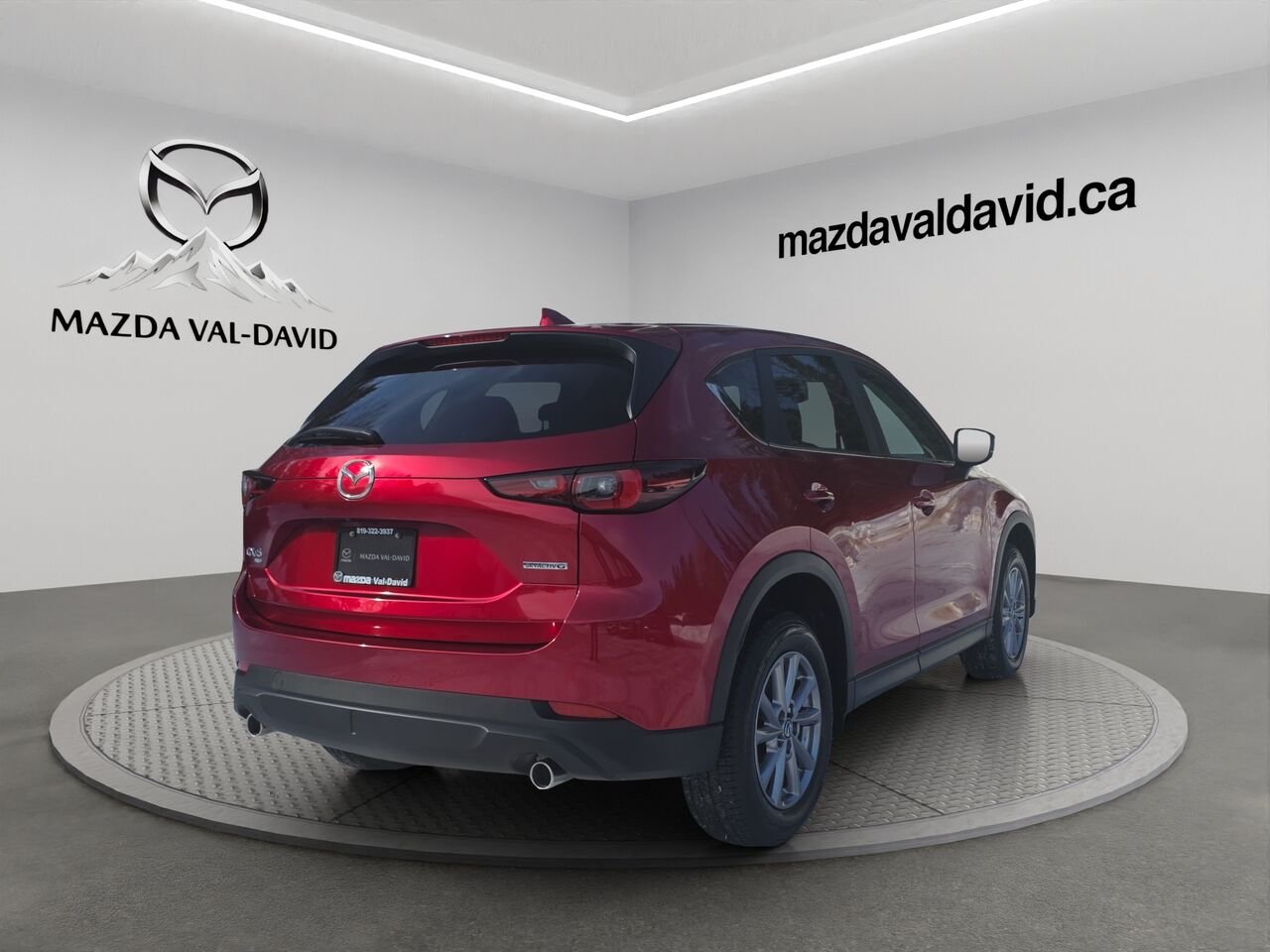 2025 Mazda CX-5 Gs, awd, Toit ouvrant, volant et rétroviseurs chauffants, hayon électrique Soul Red Crystal Metallic Val-David - photo #17
