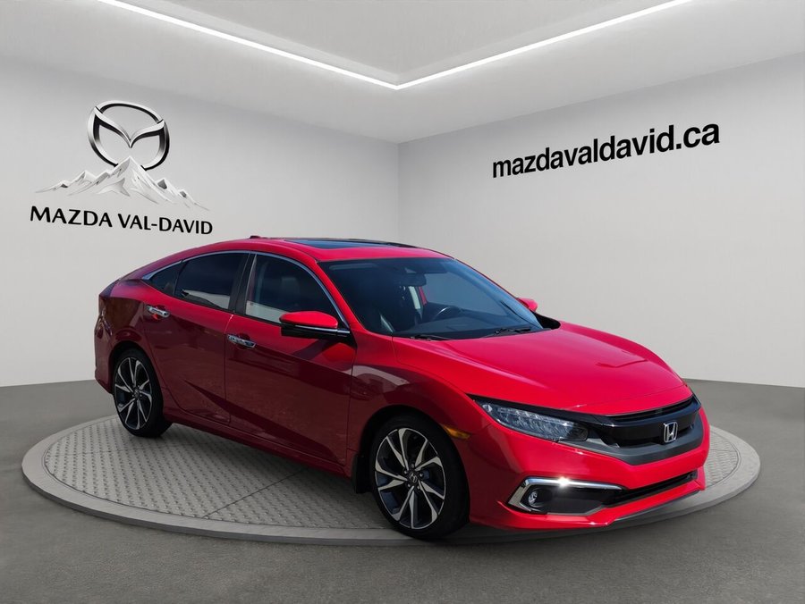 2020 Honda Civic Berline Tourisme CVT, Navigation, Toit ouvrant, Apple Carplay Red