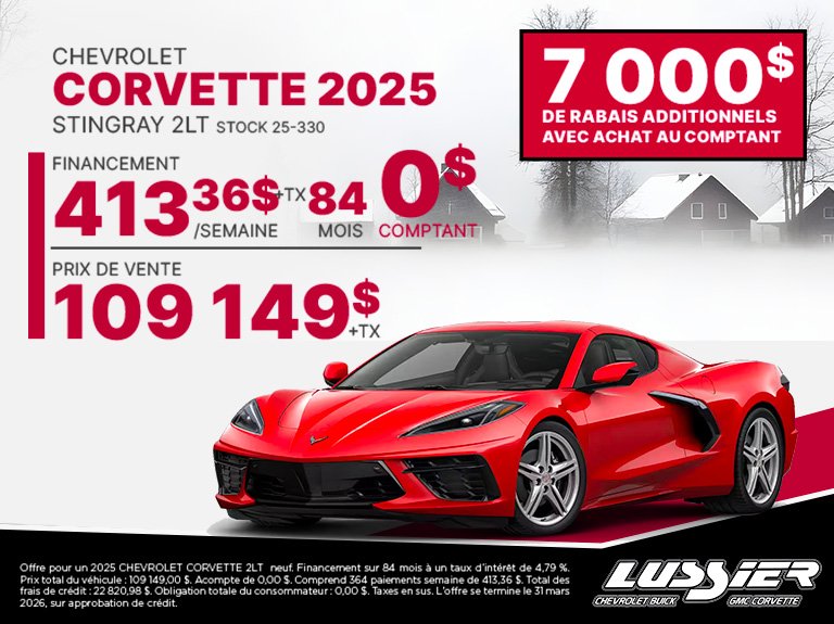 Chevrolet Corvette Stingray 2LT 2025