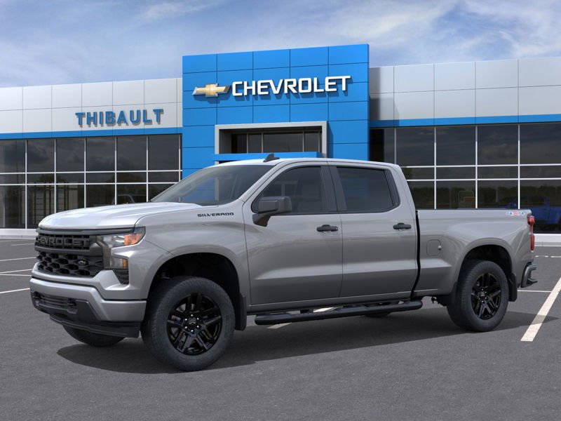 CHEVROLET SILVERADO 1500 Custom cabine multiplace 4RM 157 po 2026 Gris
