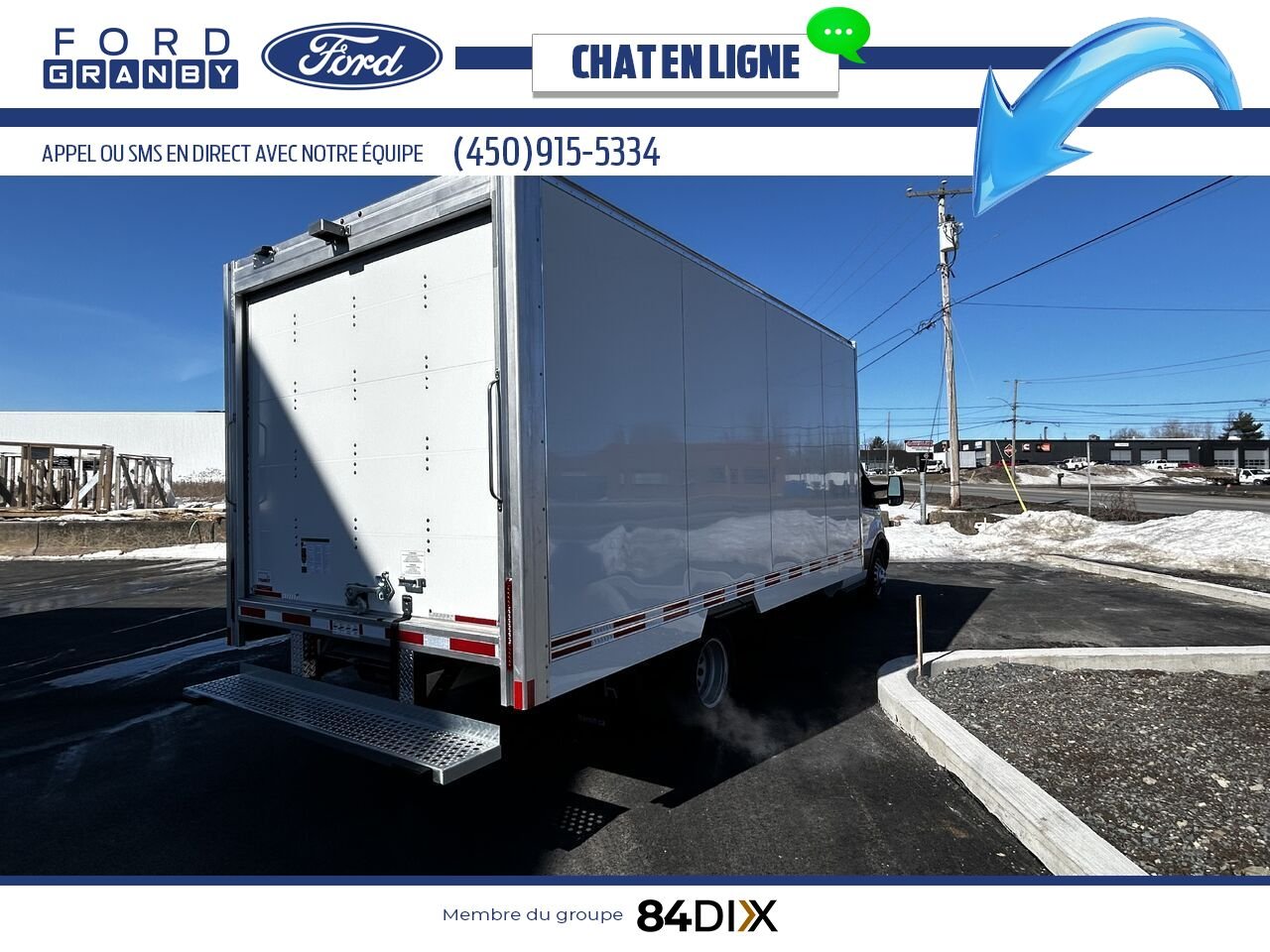 Ford TRANSIT FOURGON TRONQUÉ 2024 Blanc Granby - photo #2