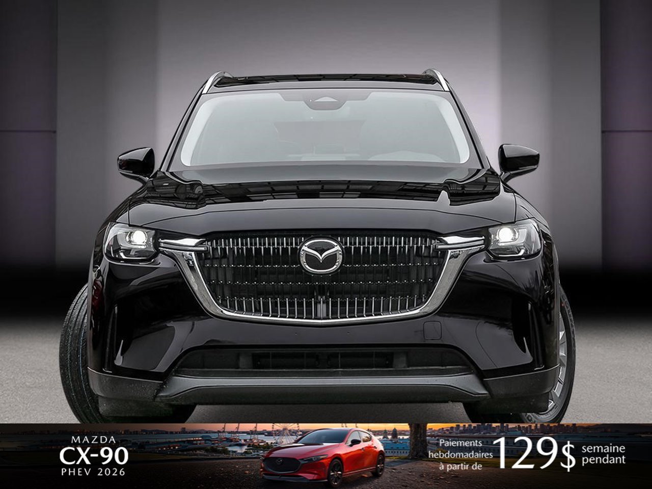 2026 Mazda CX-90 PHEV JM3KKCHA6T1381635 Jet Black Mica Mirabel - photo #1