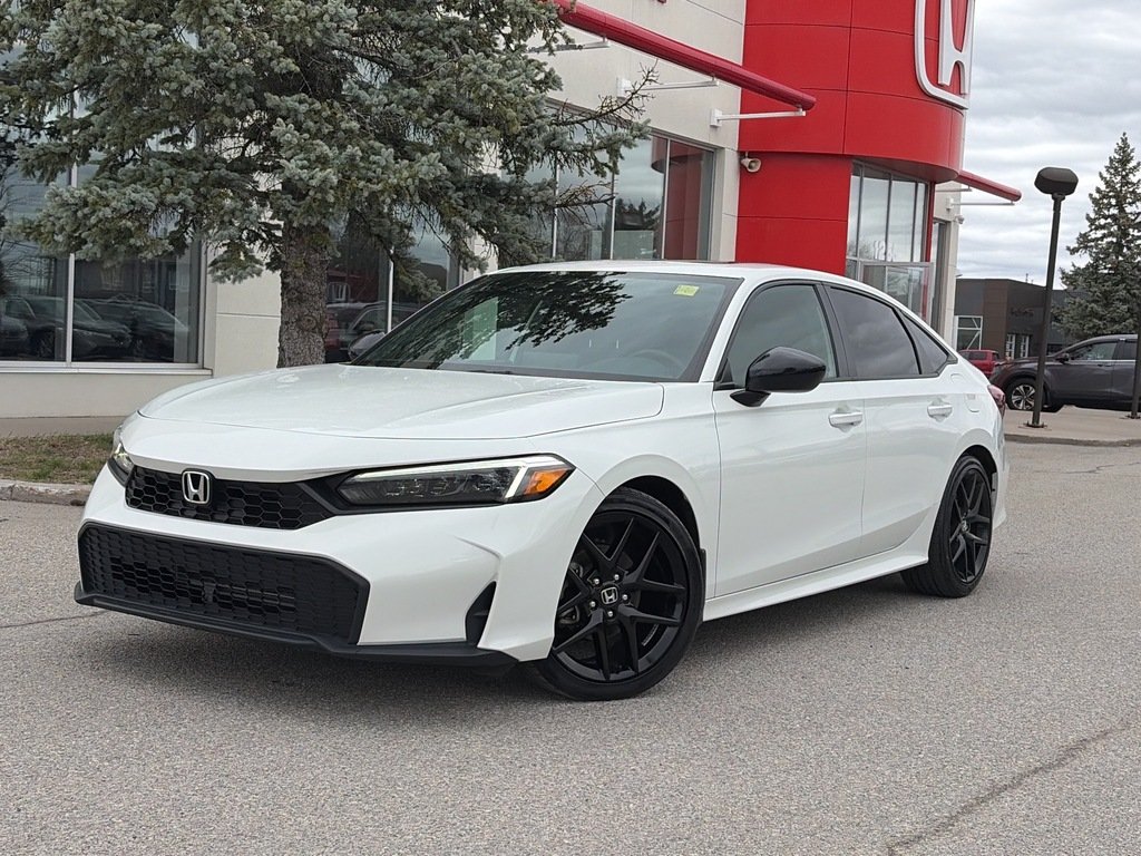 2025 Honda Civic Sedan Sport White Gatineau - photo #7